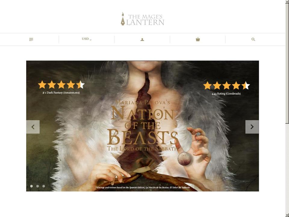 themageslantern.com — Shopify storefront screenshot