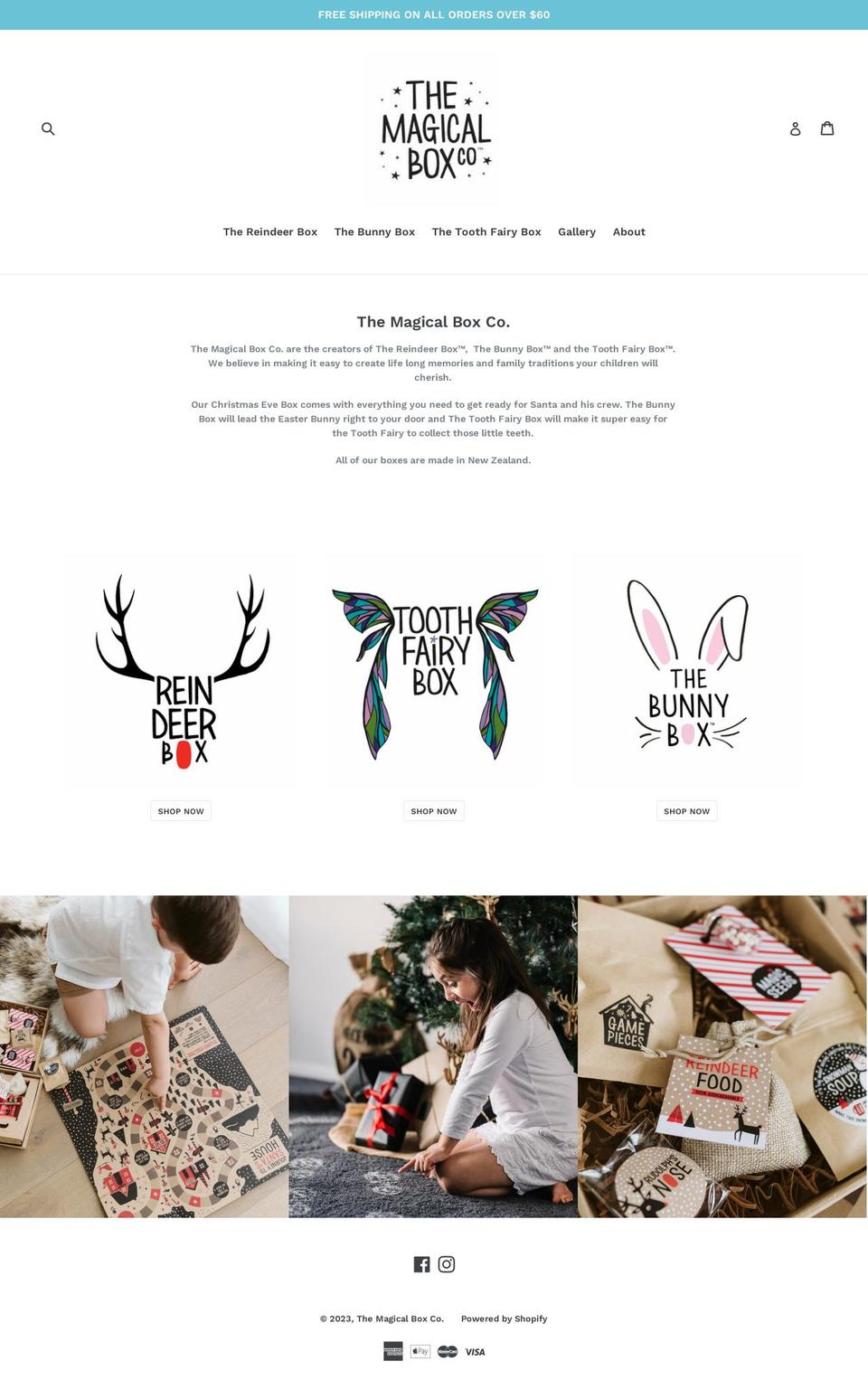 themagicalboxco.com — Shopify storefront screenshot