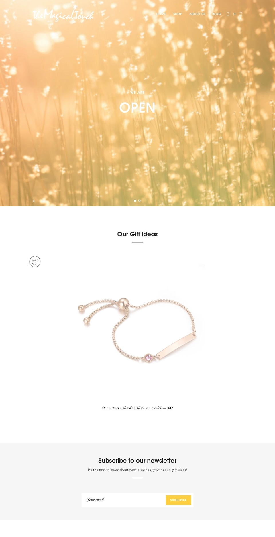 themagicaltouch.co.uk shopify website screenshot