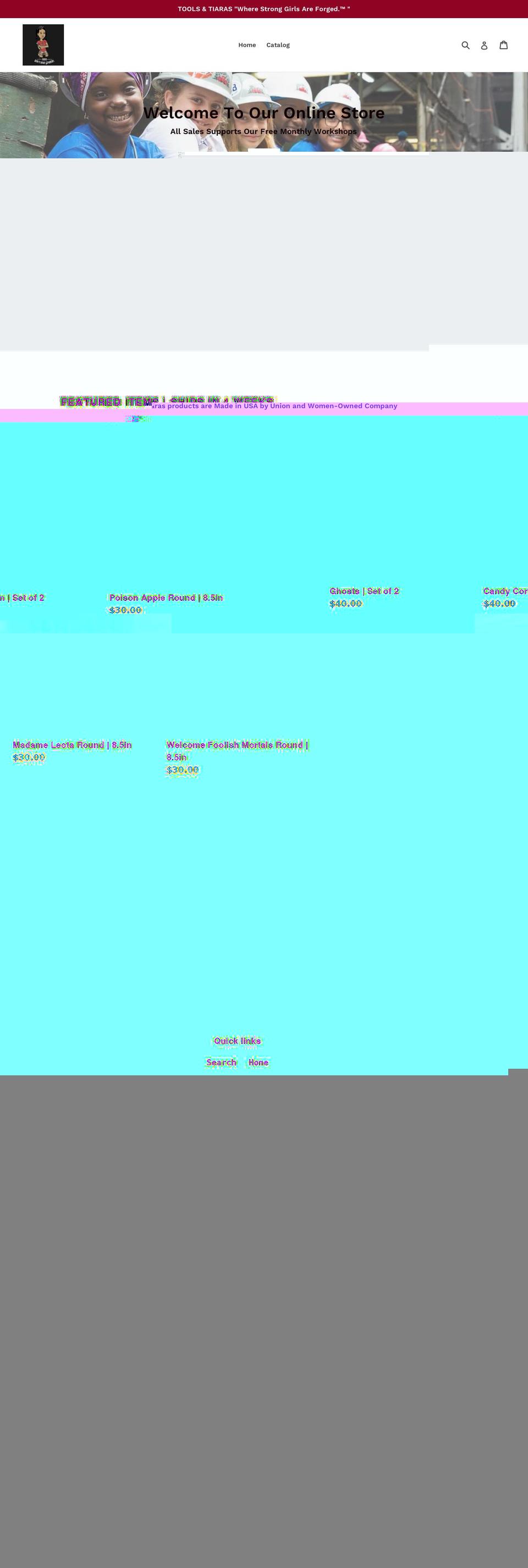 themagicofsawdust.com shopify website screenshot