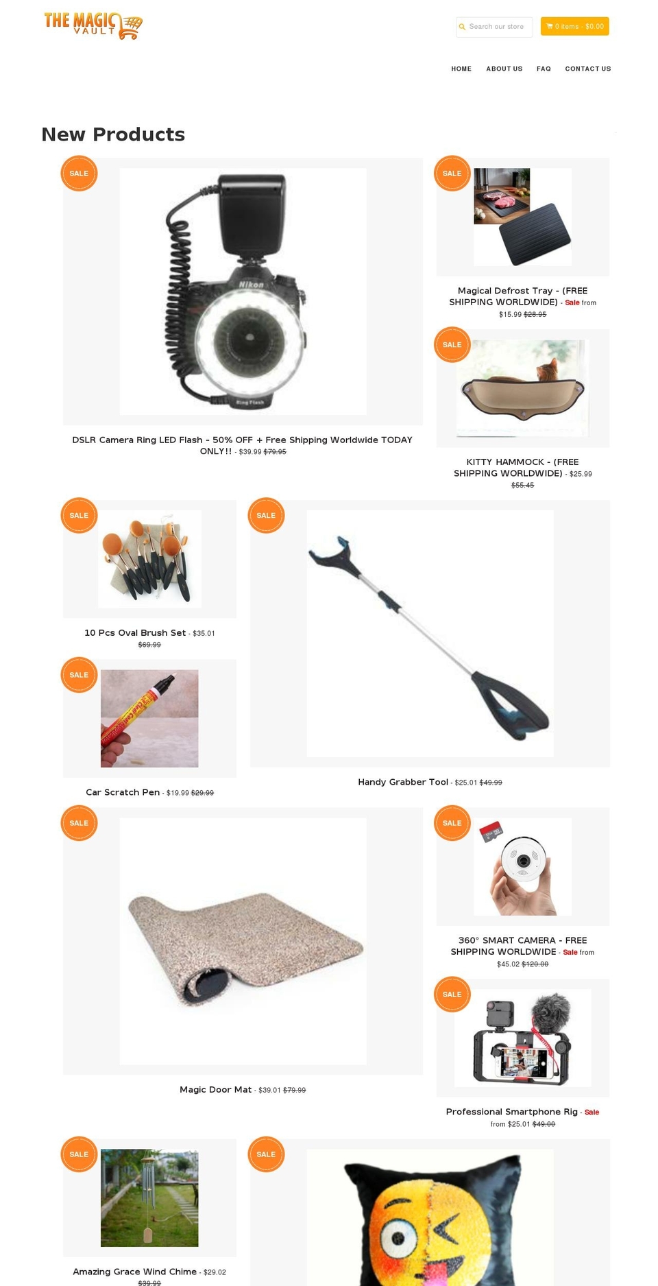 themagicvault.com — Shopify storefront screenshot
