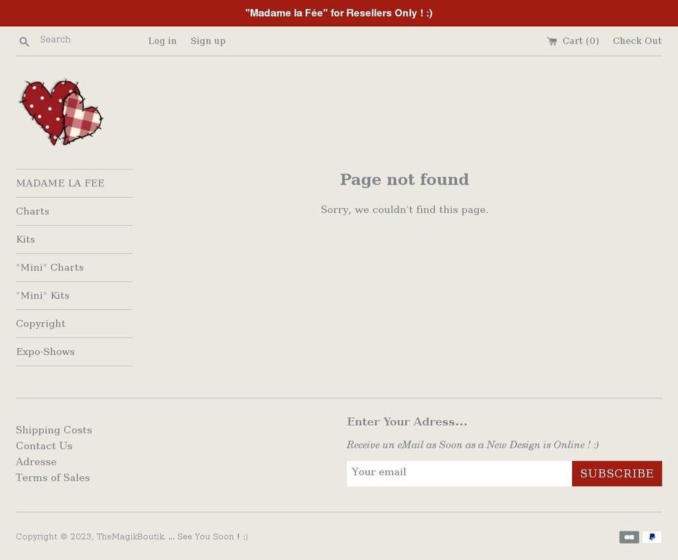themagikboutik.com shopify website screenshot