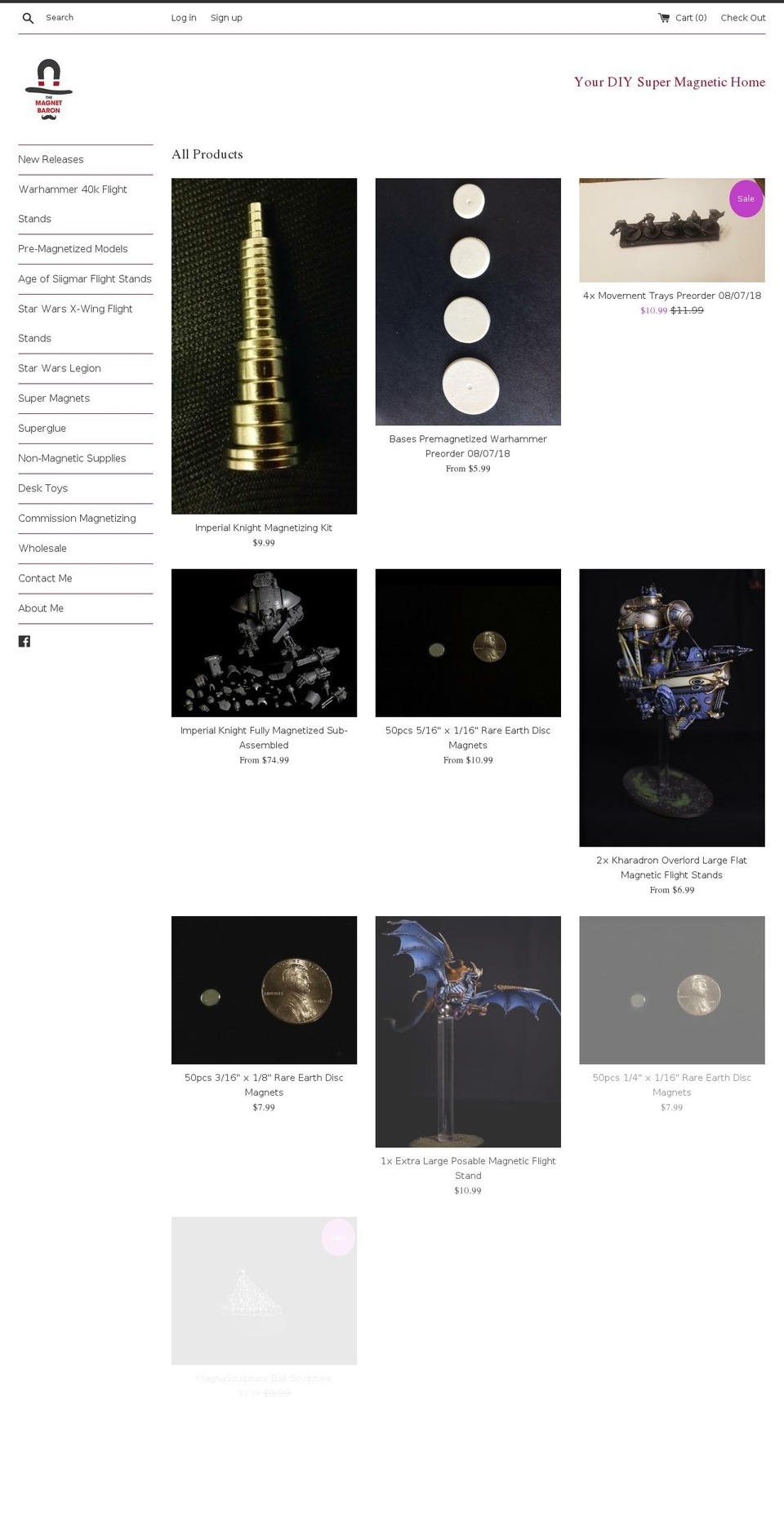 themagnetbaron.com shopify website screenshot