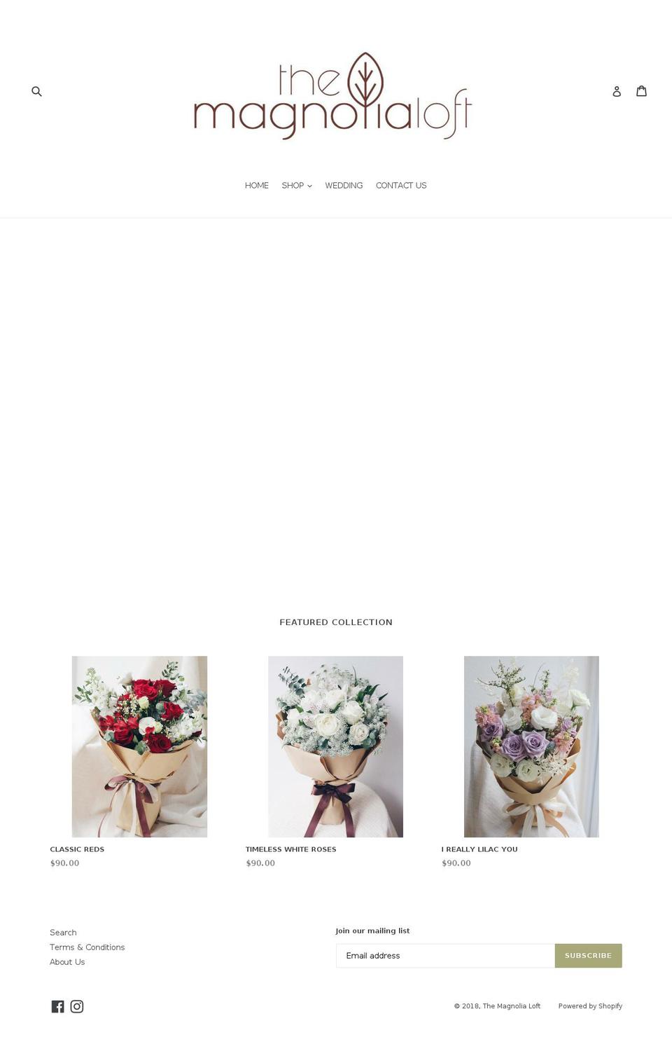 themagnolialoft.com shopify website screenshot