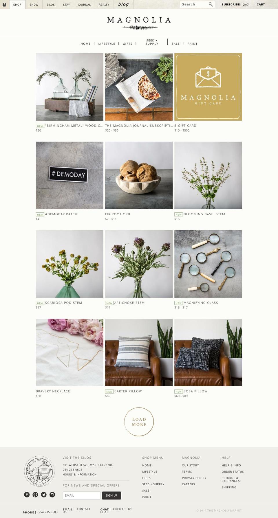 themagnoliamarket.com shopify website screenshot