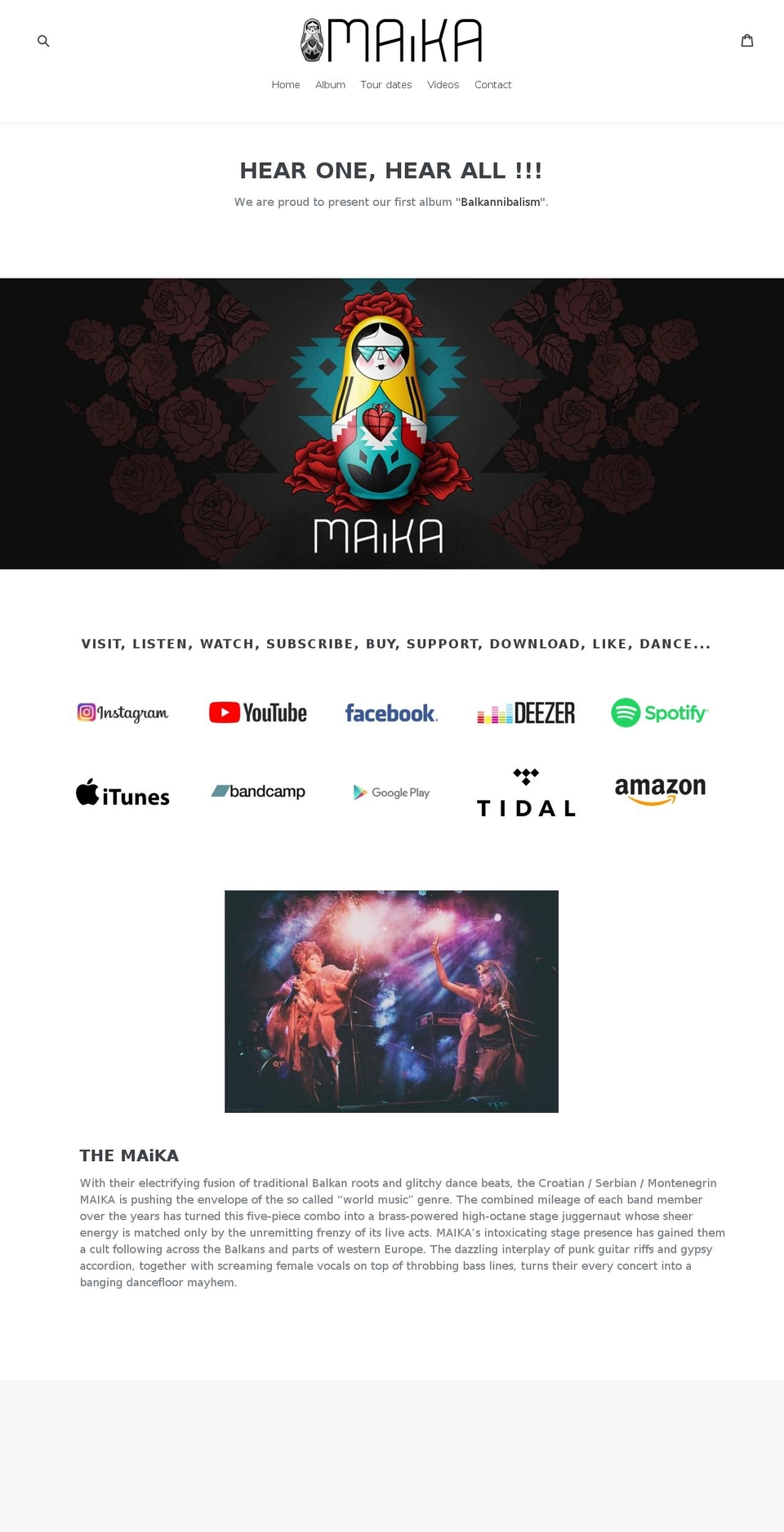 themaika.com — Shopify storefront screenshot