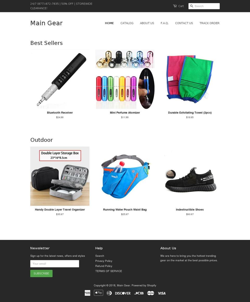 ecom-domination-theme Shopify theme site example themaingear.com