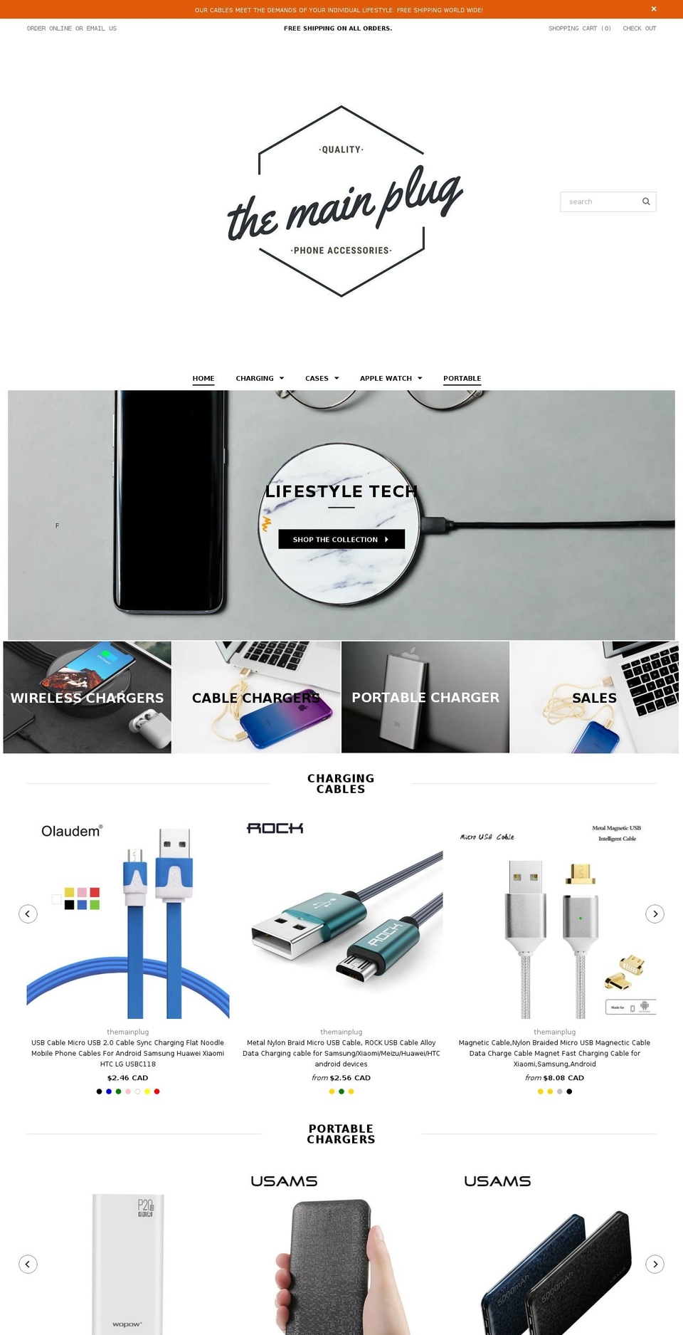 themainplug.com — Shopify storefront screenshot