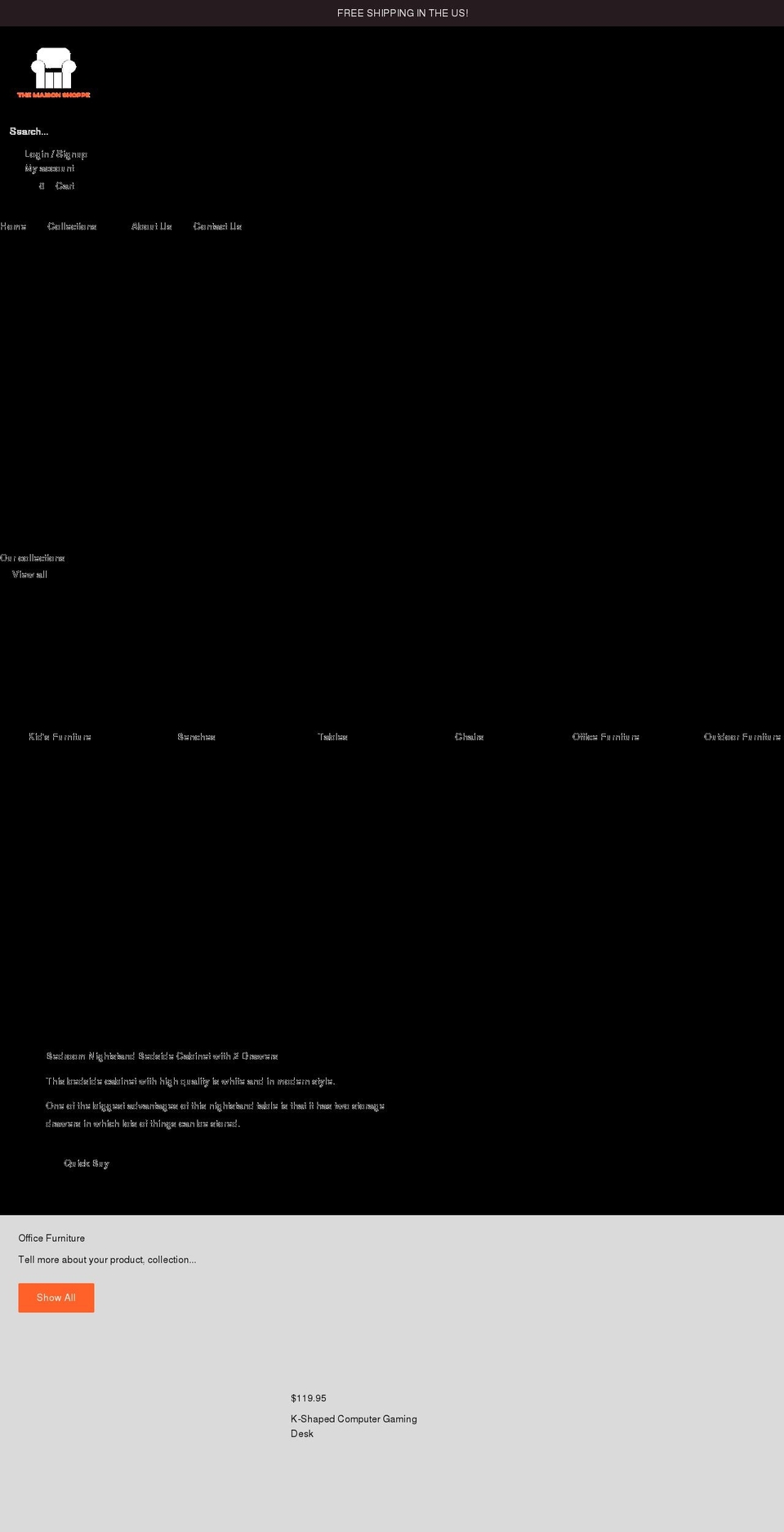 themaisonshoppe.com shopify website screenshot