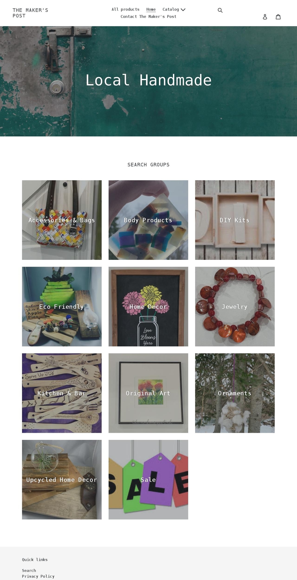 themakerspostnh.com shopify website screenshot