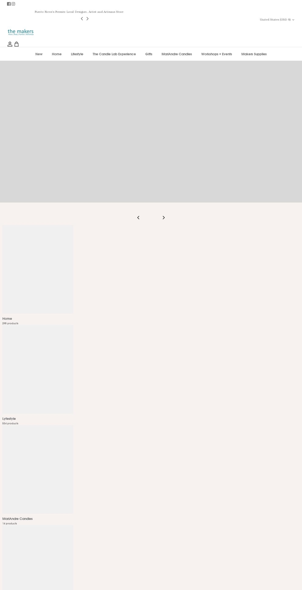 themakerspr.com shopify website screenshot