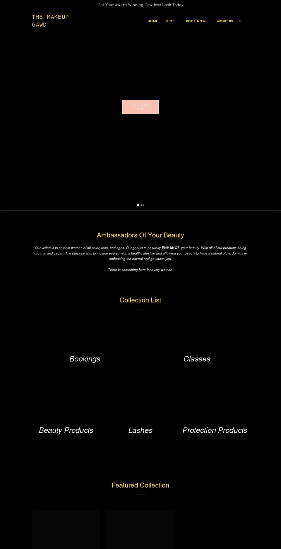 themakeupgawd.com shopify website screenshot