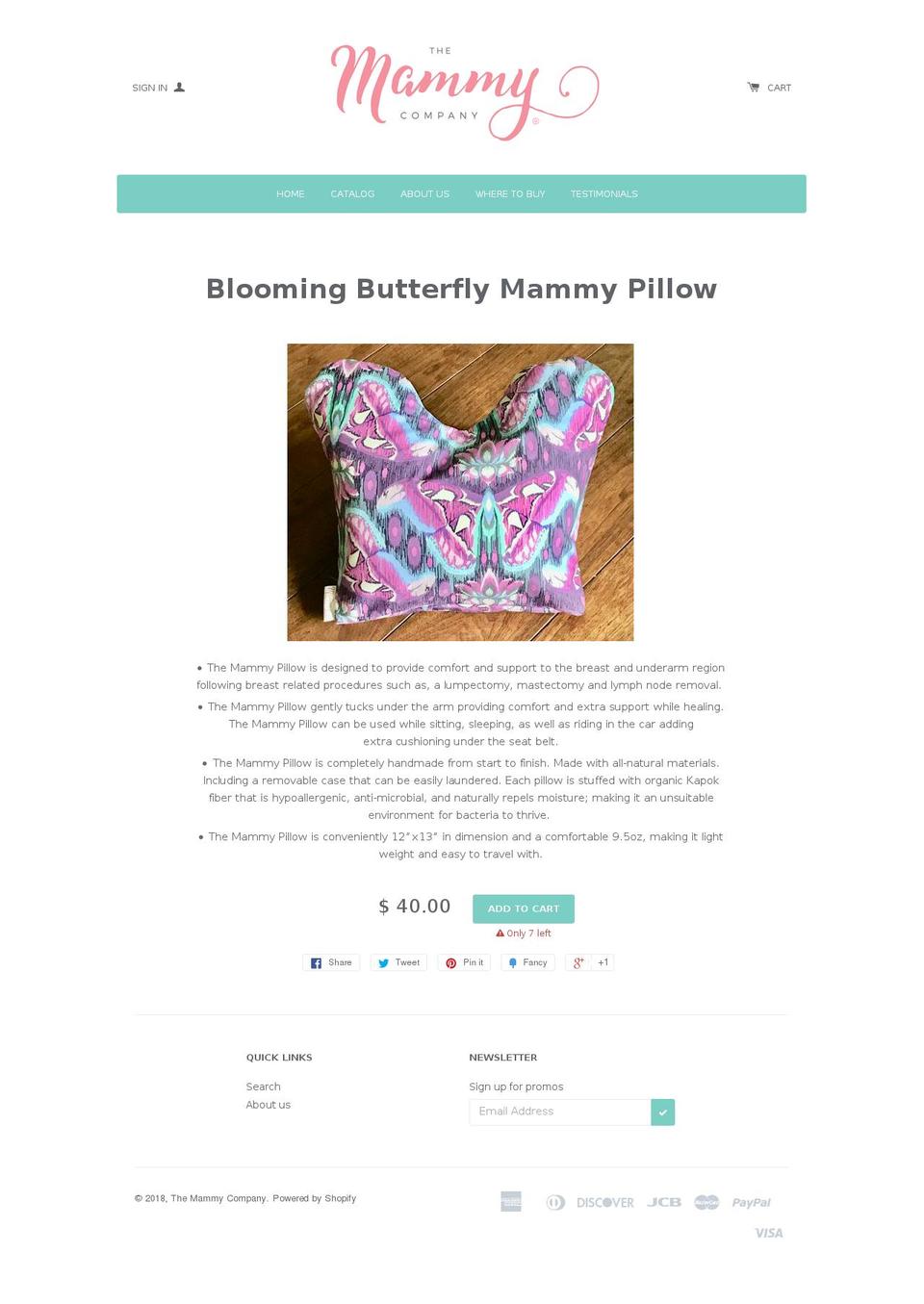 themammycompany.com shopify website screenshot