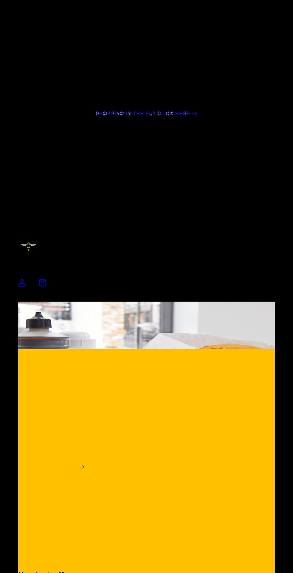 themanchestershop.co.uk shopify website screenshot