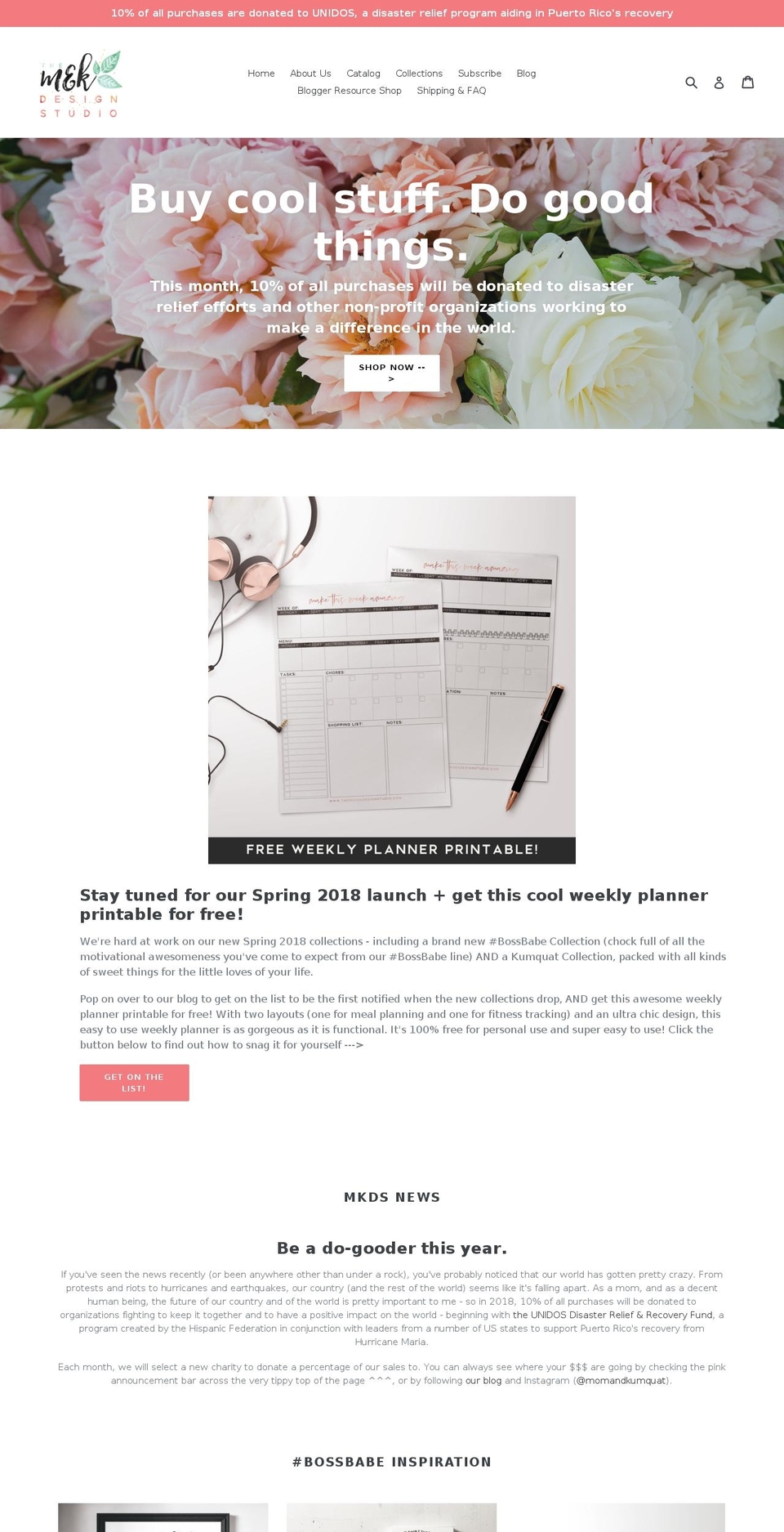 themandkdesignstudio.com — Shopify storefront screenshot