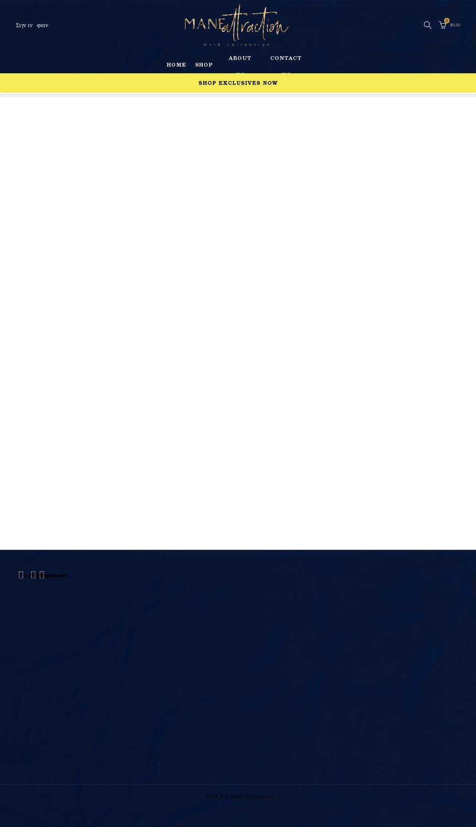 themaneattraction.net shopify website screenshot