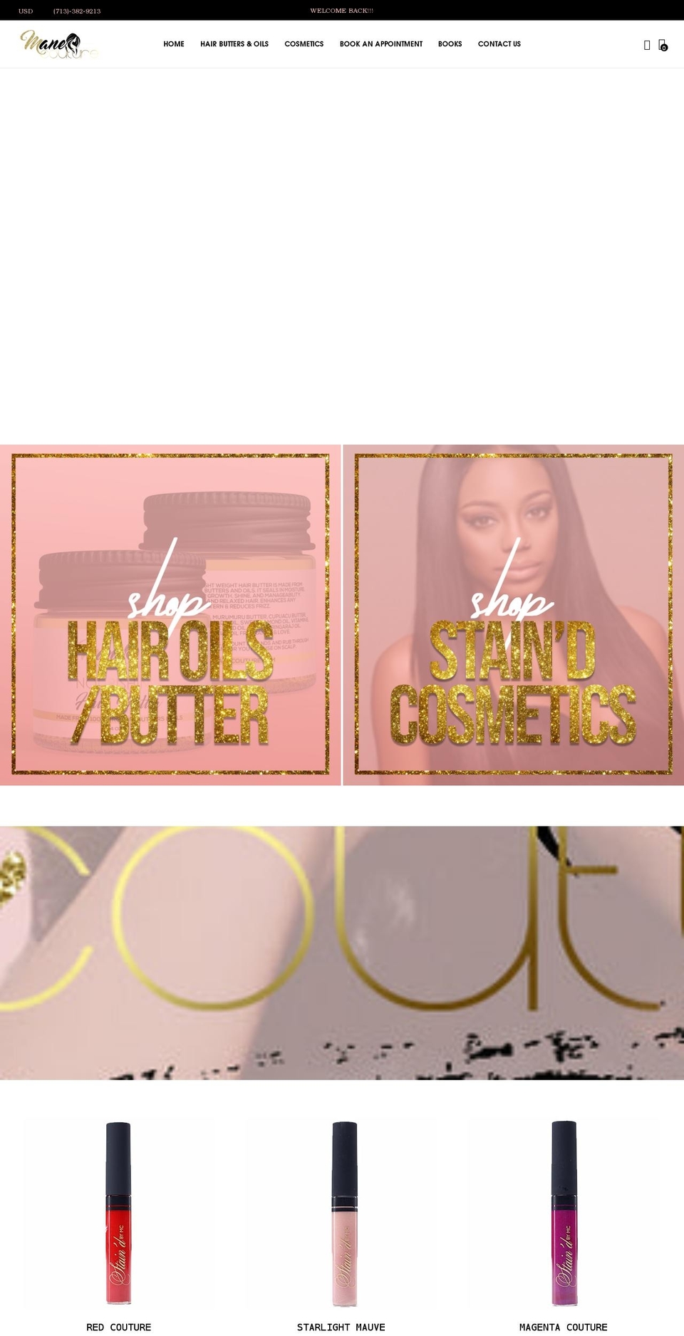 themanecouture.com shopify website screenshot