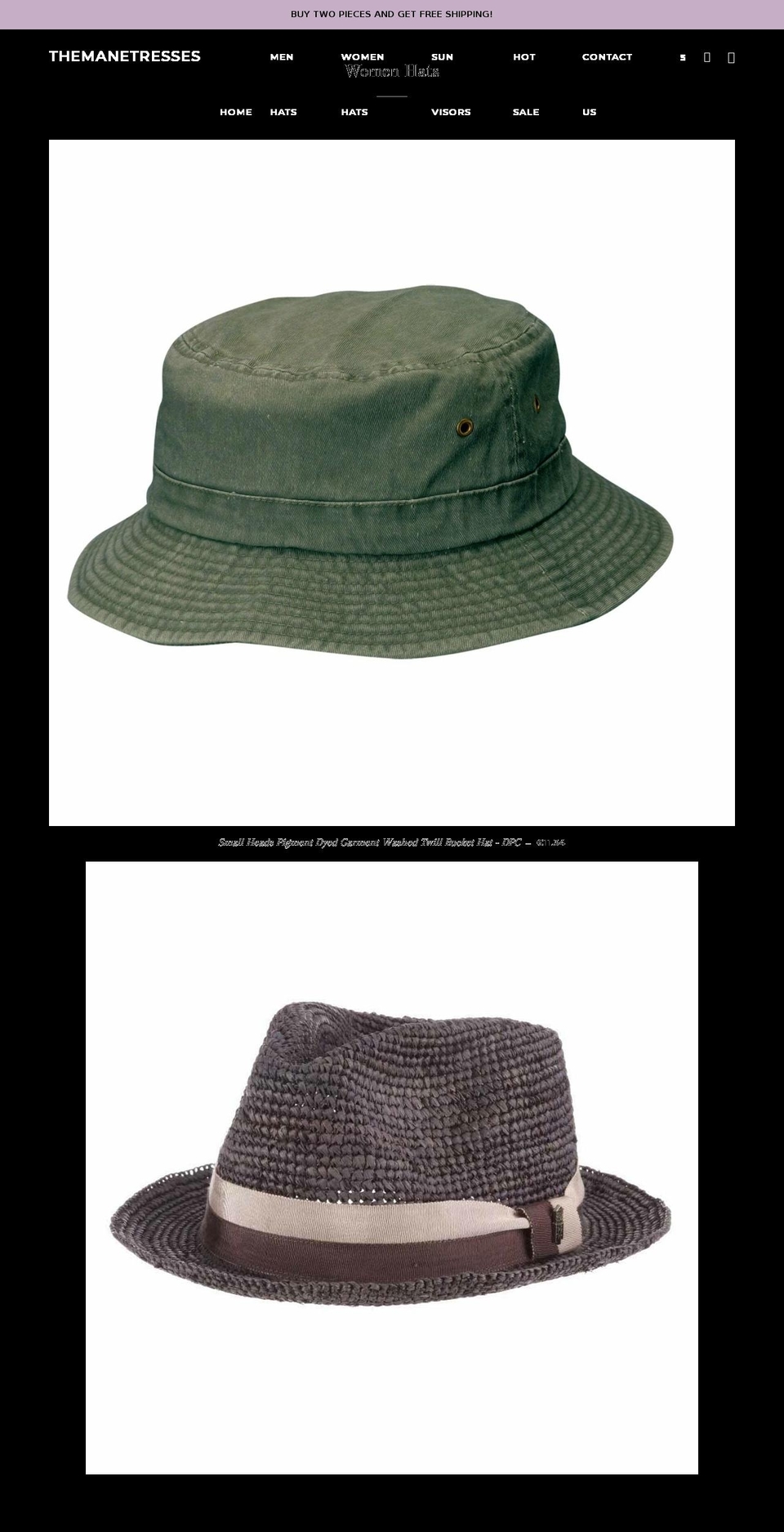 themanetresses.com — Shopify storefront screenshot