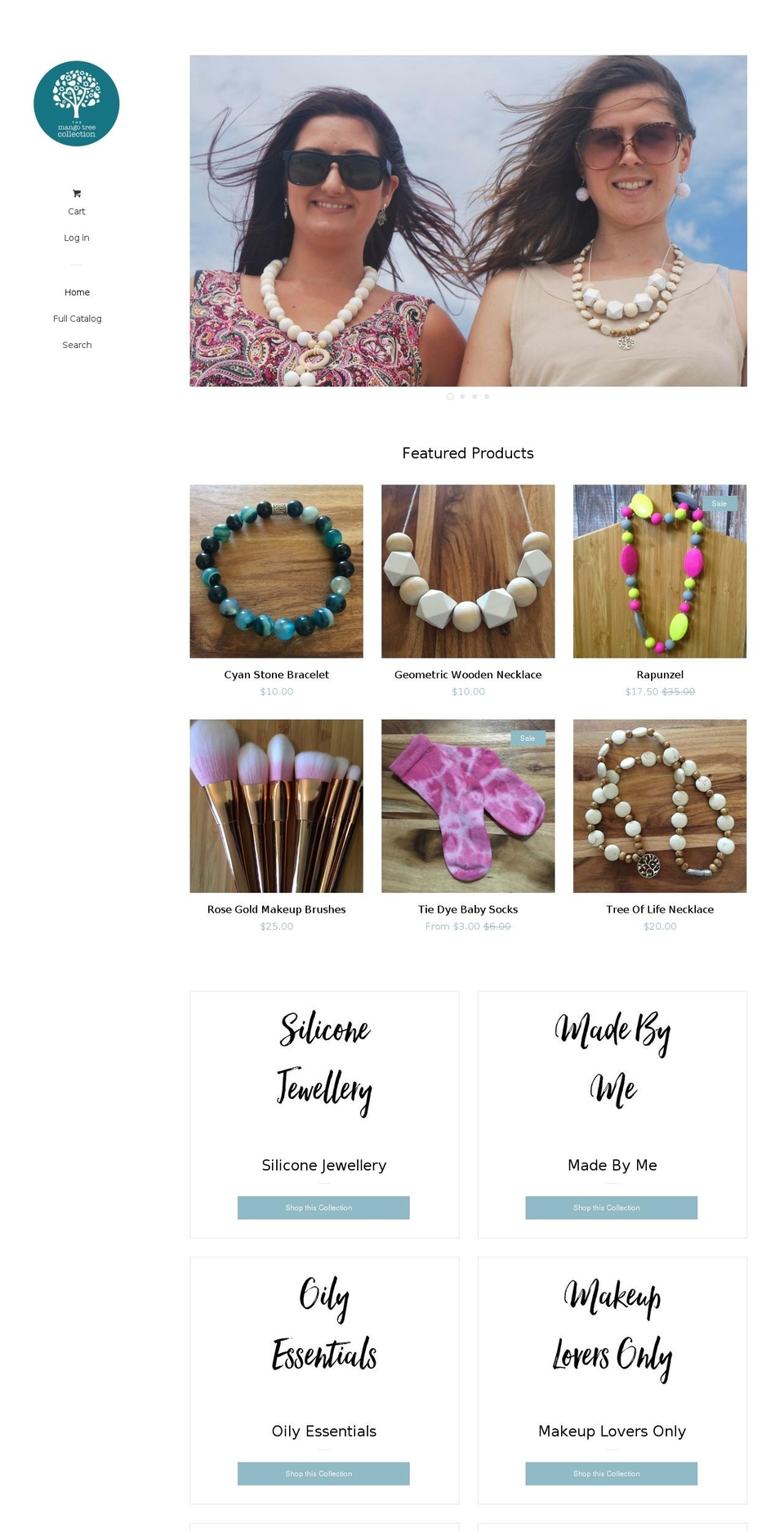 themangotreecollection.com shopify website screenshot