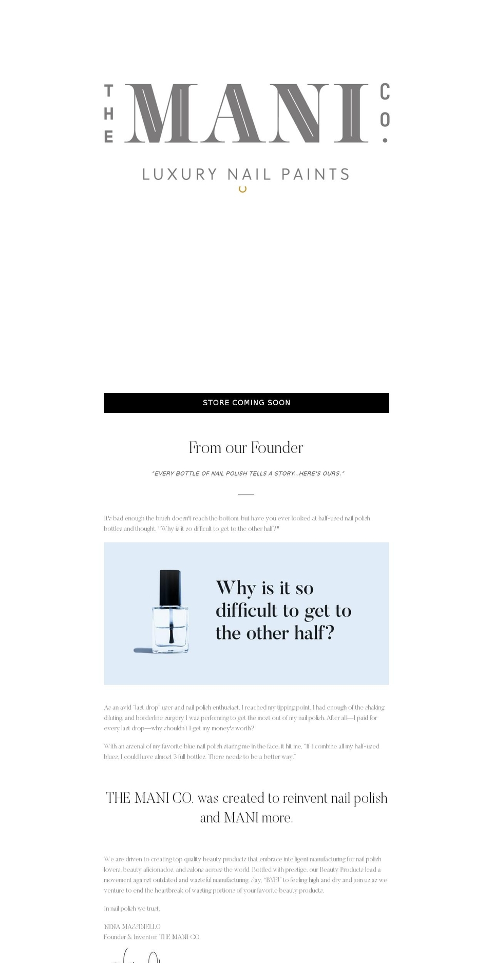 themanico.com shopify website screenshot