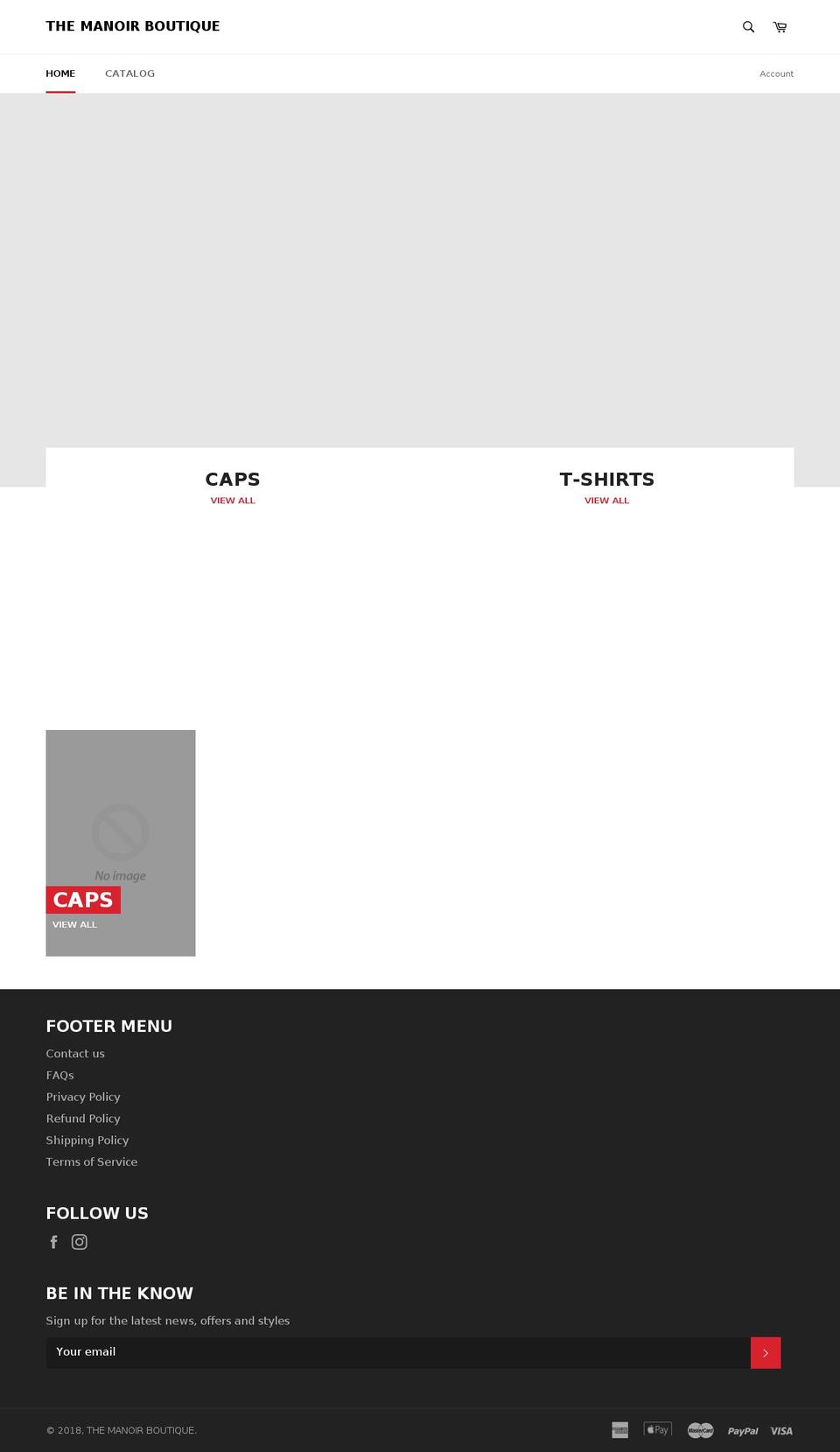 themanoir.com — Shopify storefront screenshot