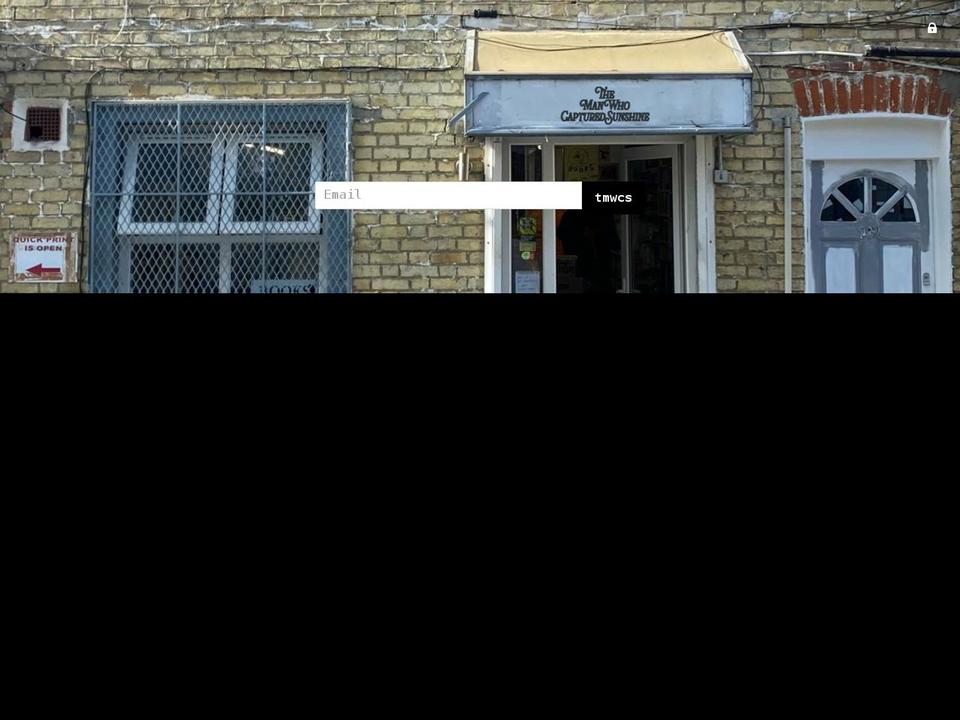 themanwhocapturedsunshine.com shopify website screenshot