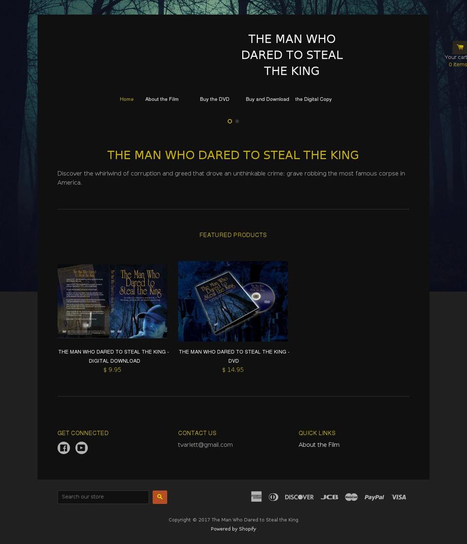 themanwhodared.com shopify website screenshot