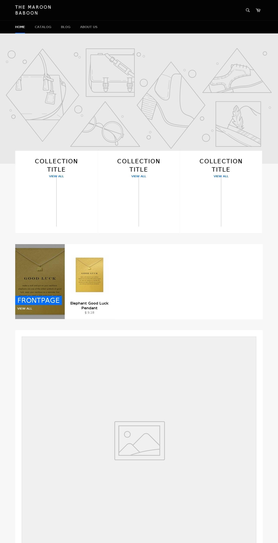 themaroonbaboon.com shopify website screenshot