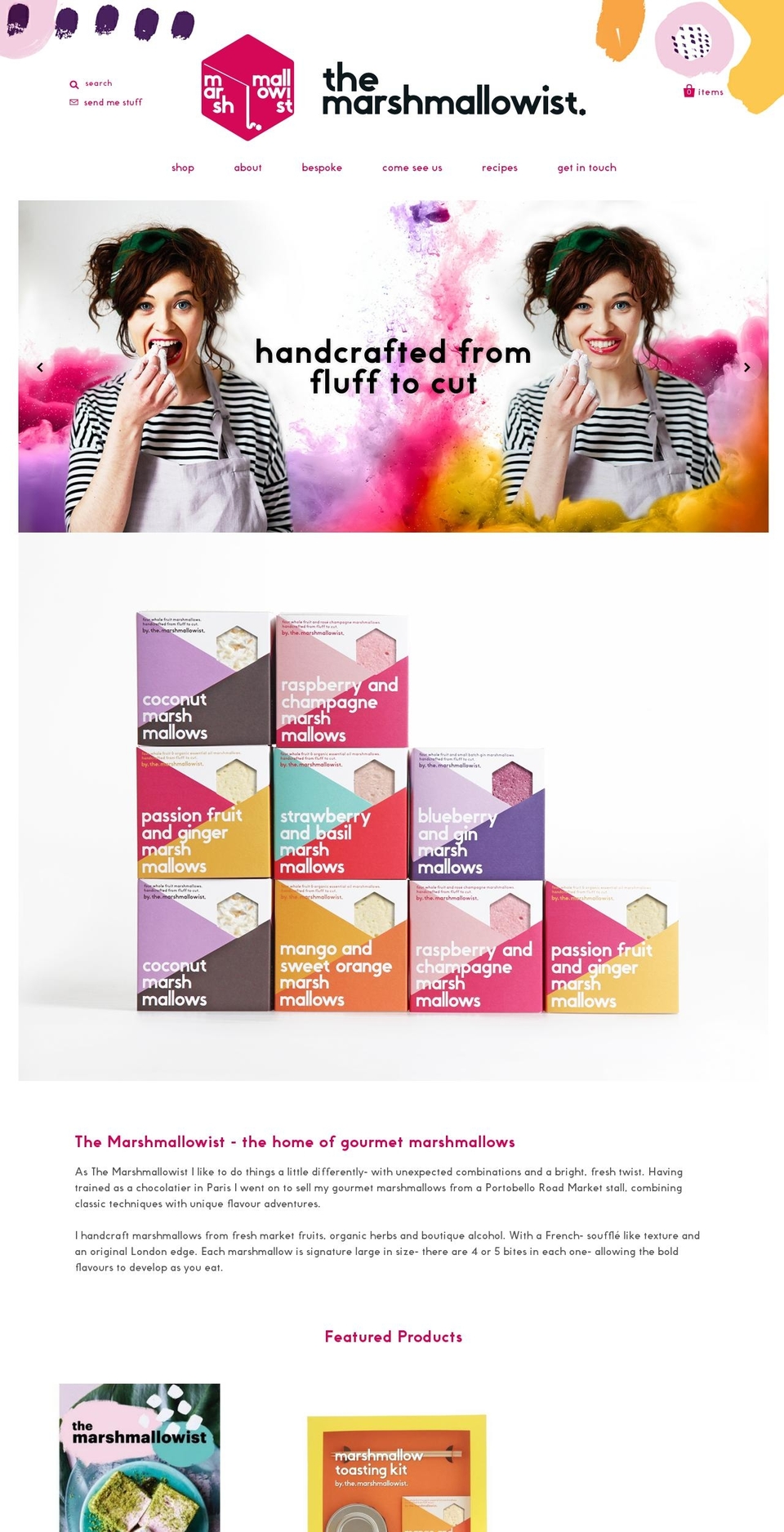 The Marshmellowist -  - show delivery date Shopify theme site example themarshmallowist.com