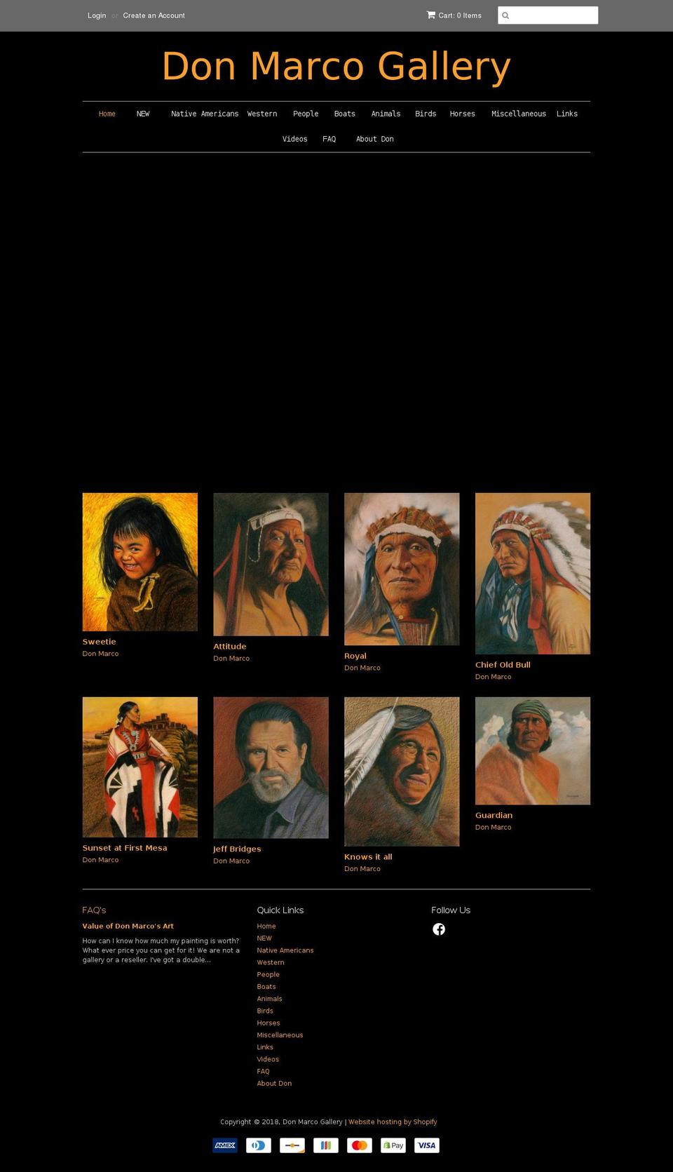 Don Marco 2015 Shopify theme site example themastercrayonartist.com