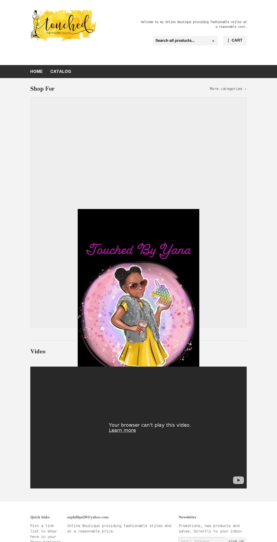 themathistouch.com shopify website screenshot