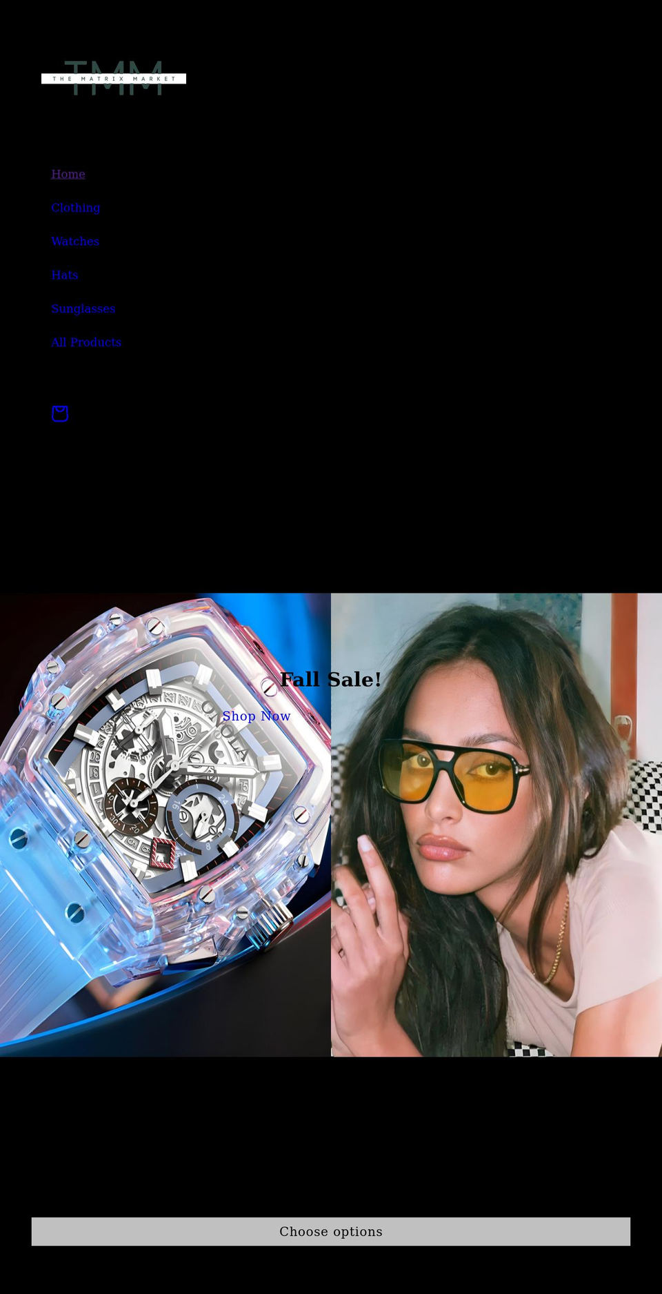 thematrixmarket.com shopify website screenshot