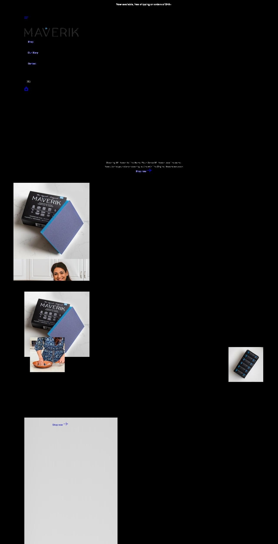 themaverik.com shopify website screenshot