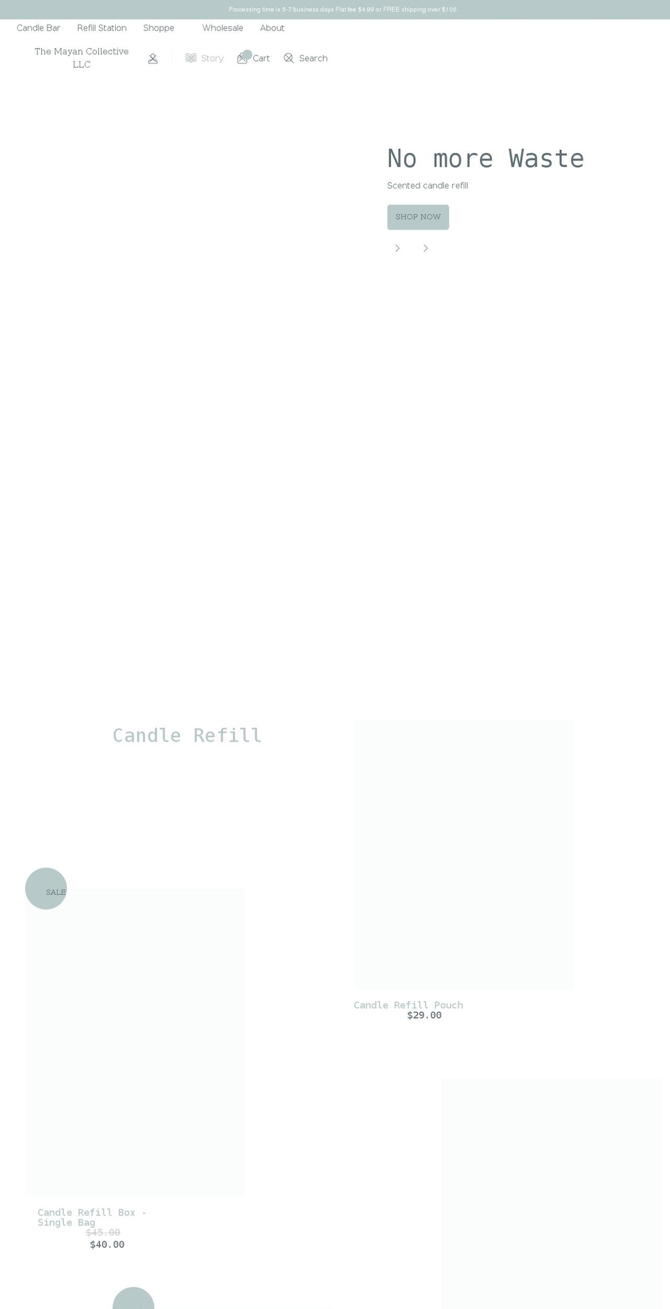 themayancollective.com shopify website screenshot