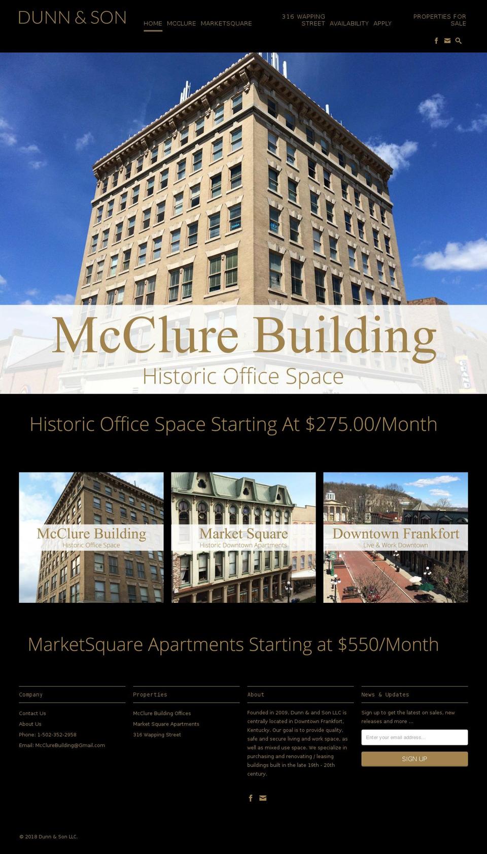 MASTER 2020 TEMPLATE Shopify theme site example themcclurebuilding.com