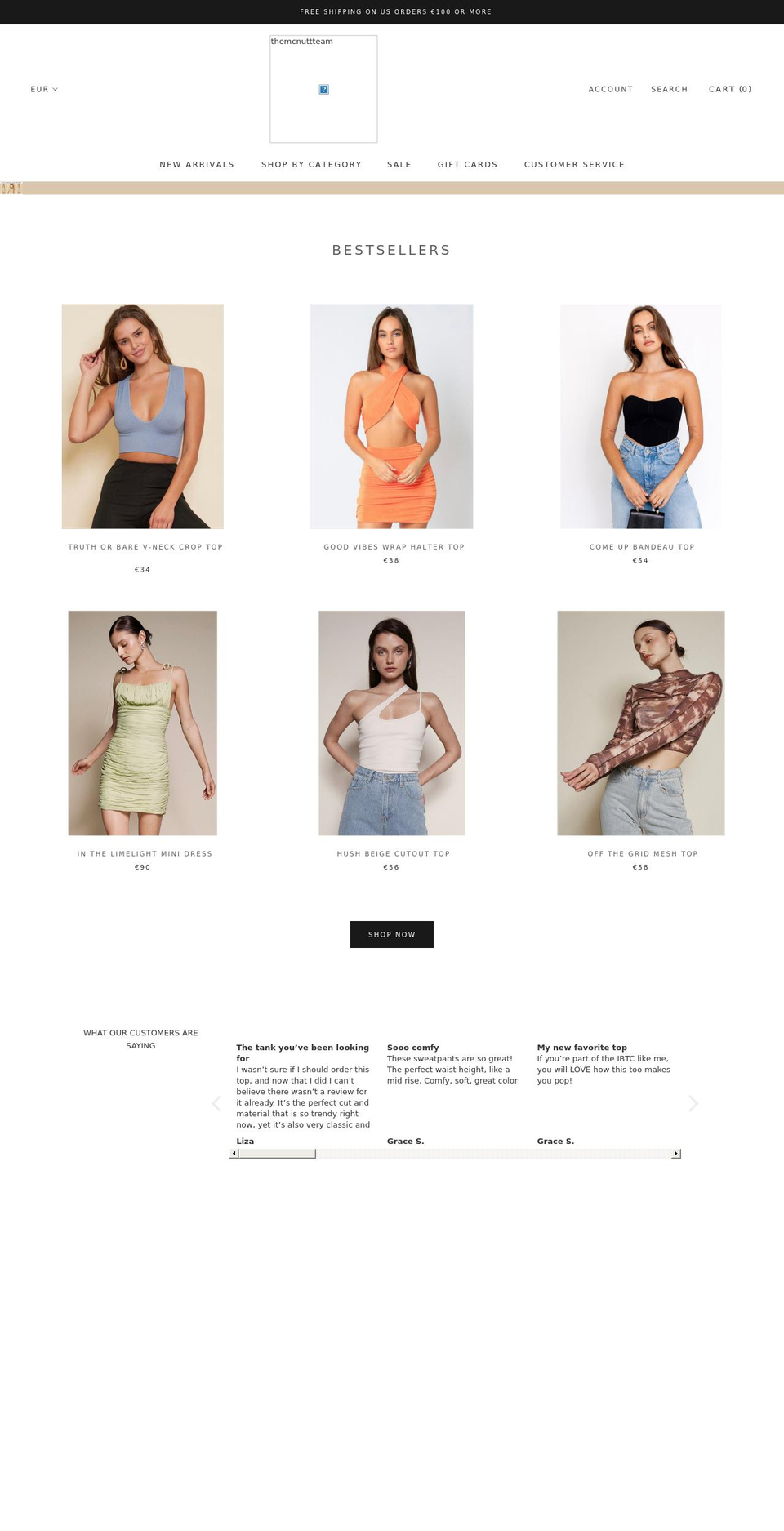 themcnuttteam.com shopify website screenshot