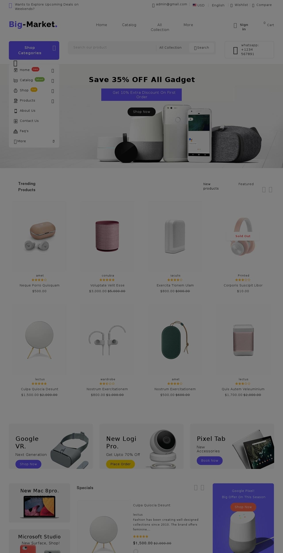 Biggmarket- Shopify theme site example theme-biggmarket.myshopify.com