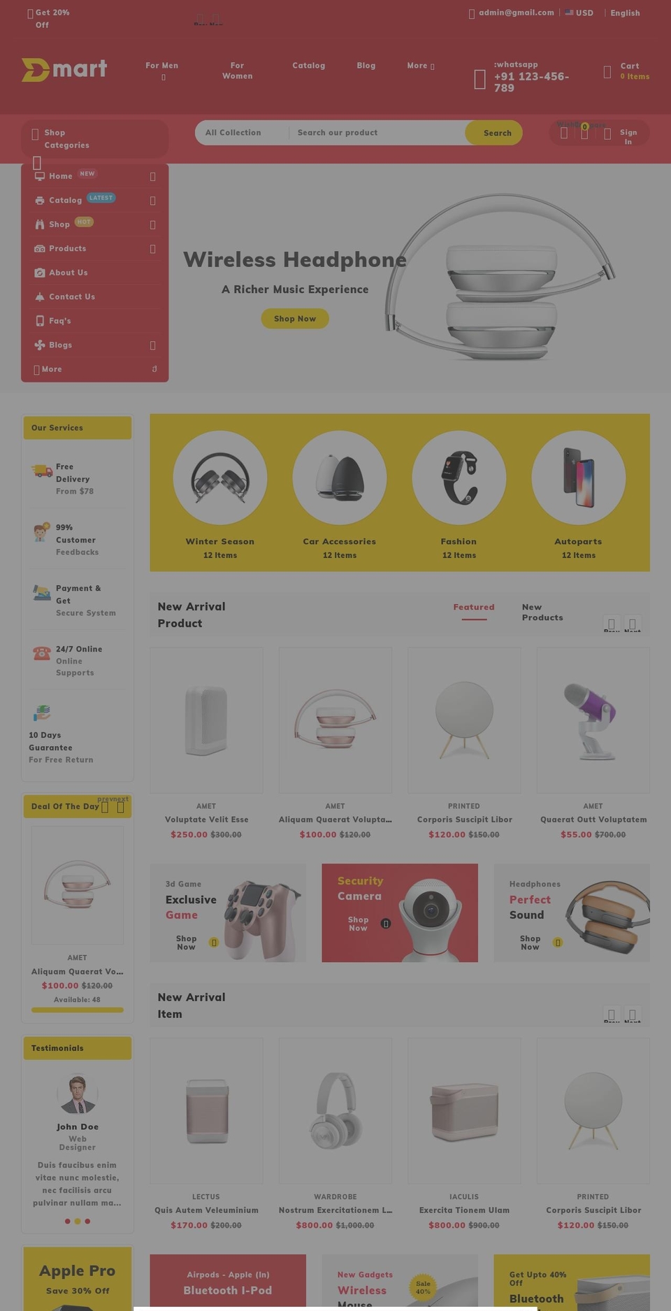 theme-dmart.myshopify.com shopify website screenshot