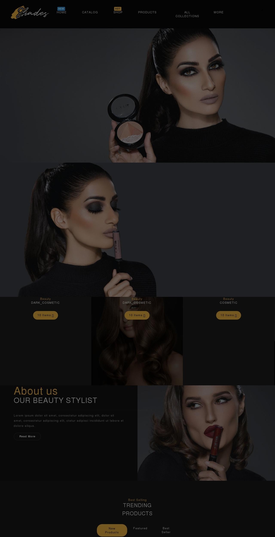 theme-shade.myshopify.com shopify website screenshot