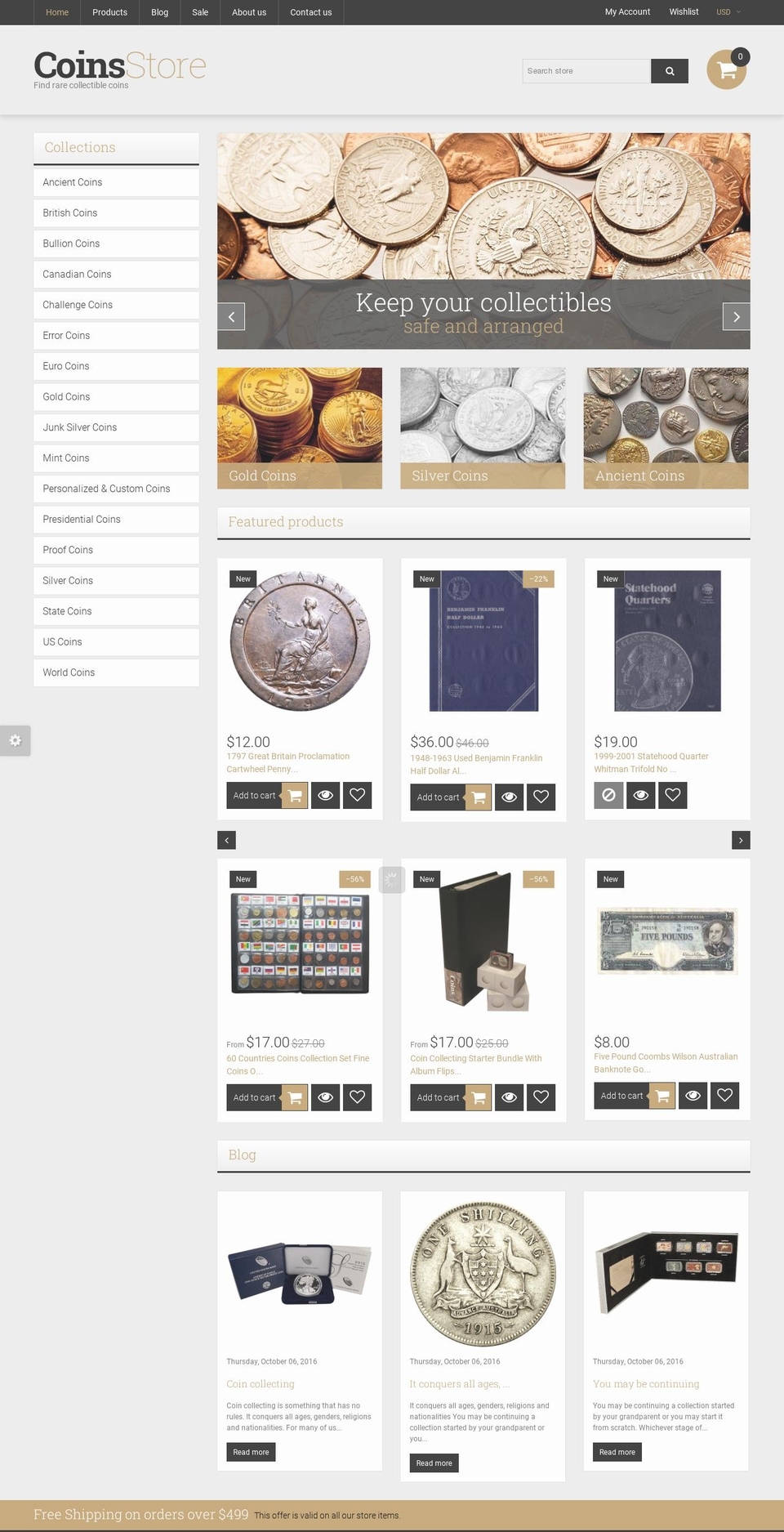 theme275-coins.myshopify.com shopify website screenshot