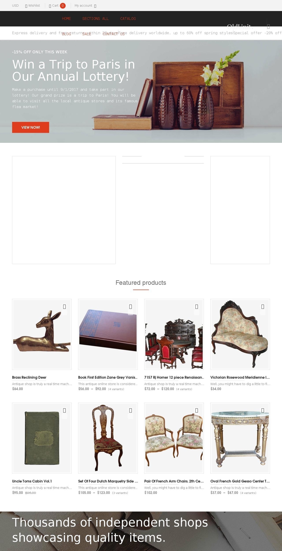 theme374-antique.myshopify.com shopify website screenshot
