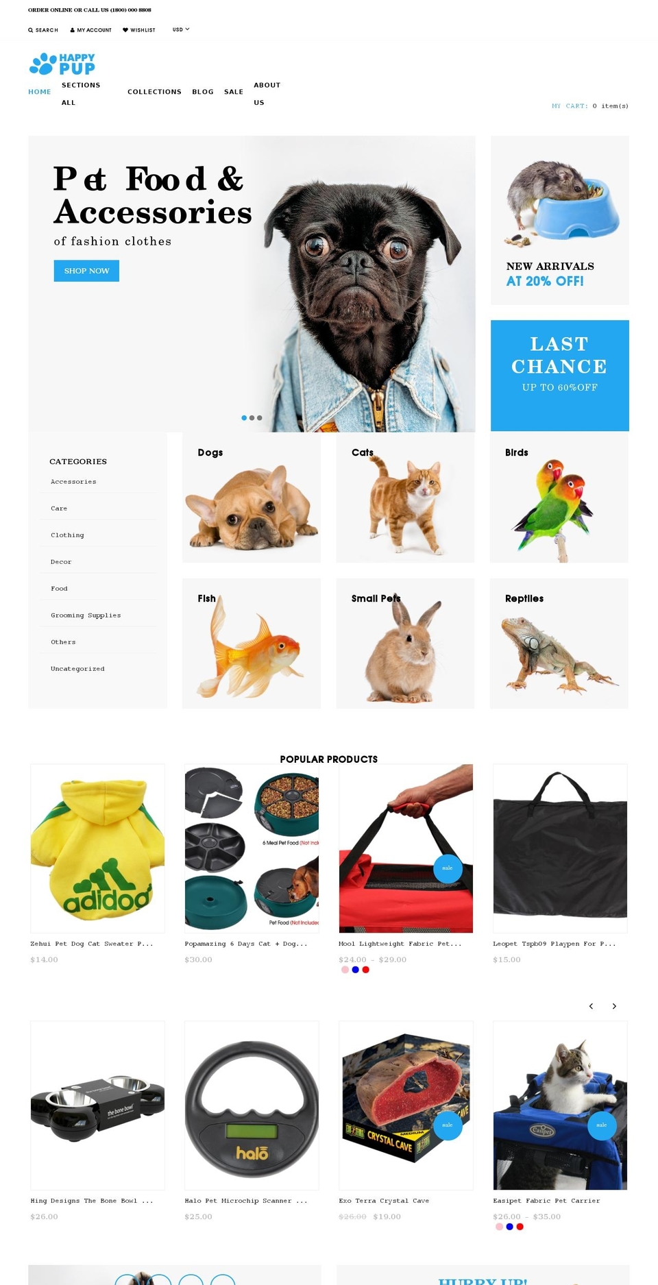 theme789-domestic-animals.myshopify.com shopify website screenshot