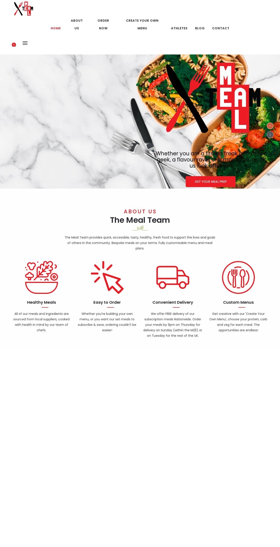 themealteam.com shopify website screenshot