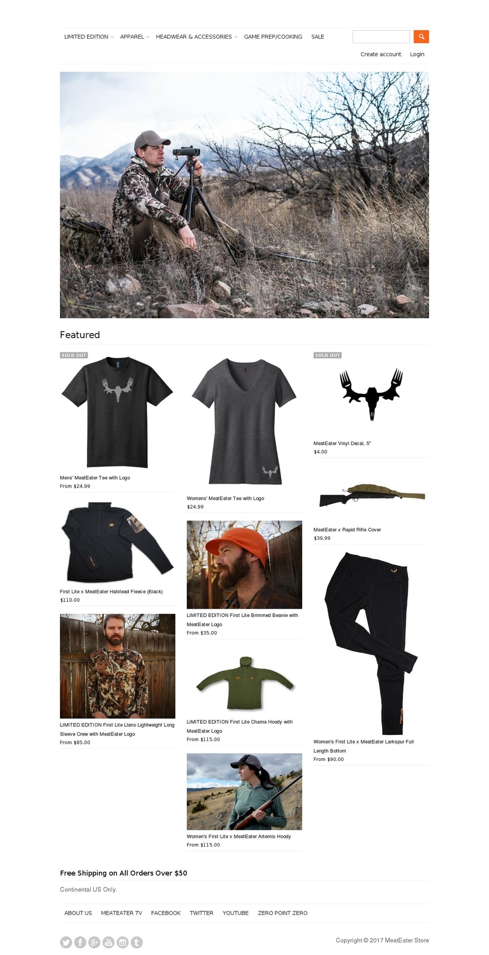 themeateaterstore.com shopify website screenshot