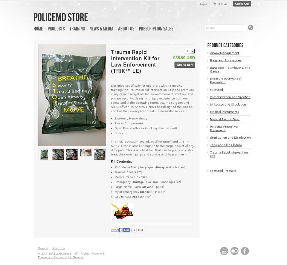 themedicalmagazine.com shopify website screenshot