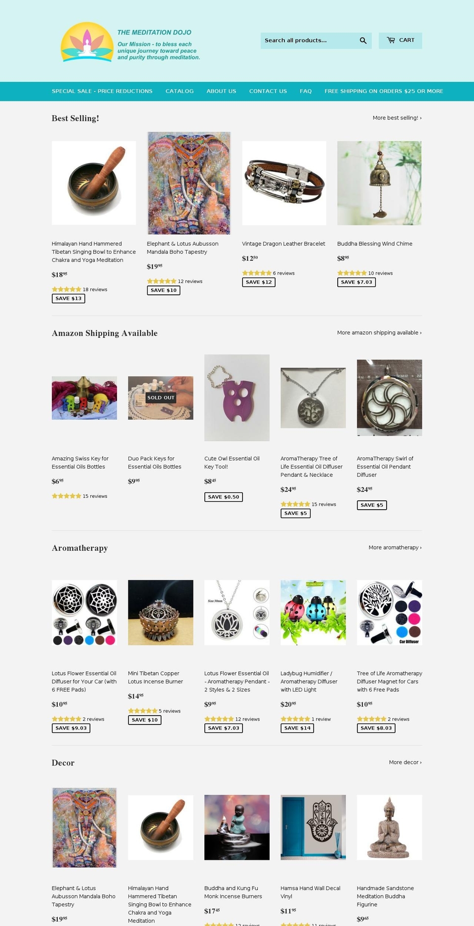 themeditationdojo.com — Shopify storefront screenshot