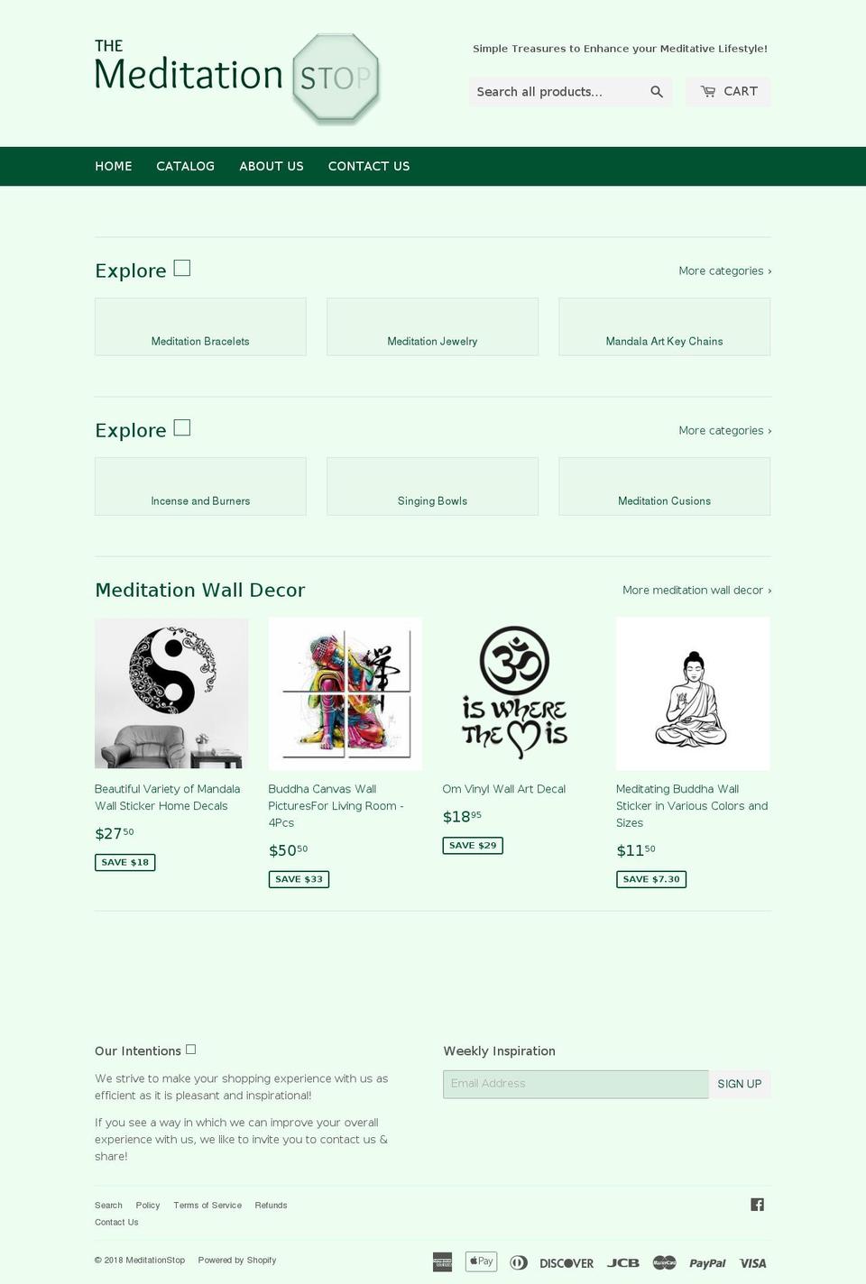 themeditationstop.com — Shopify storefront screenshot