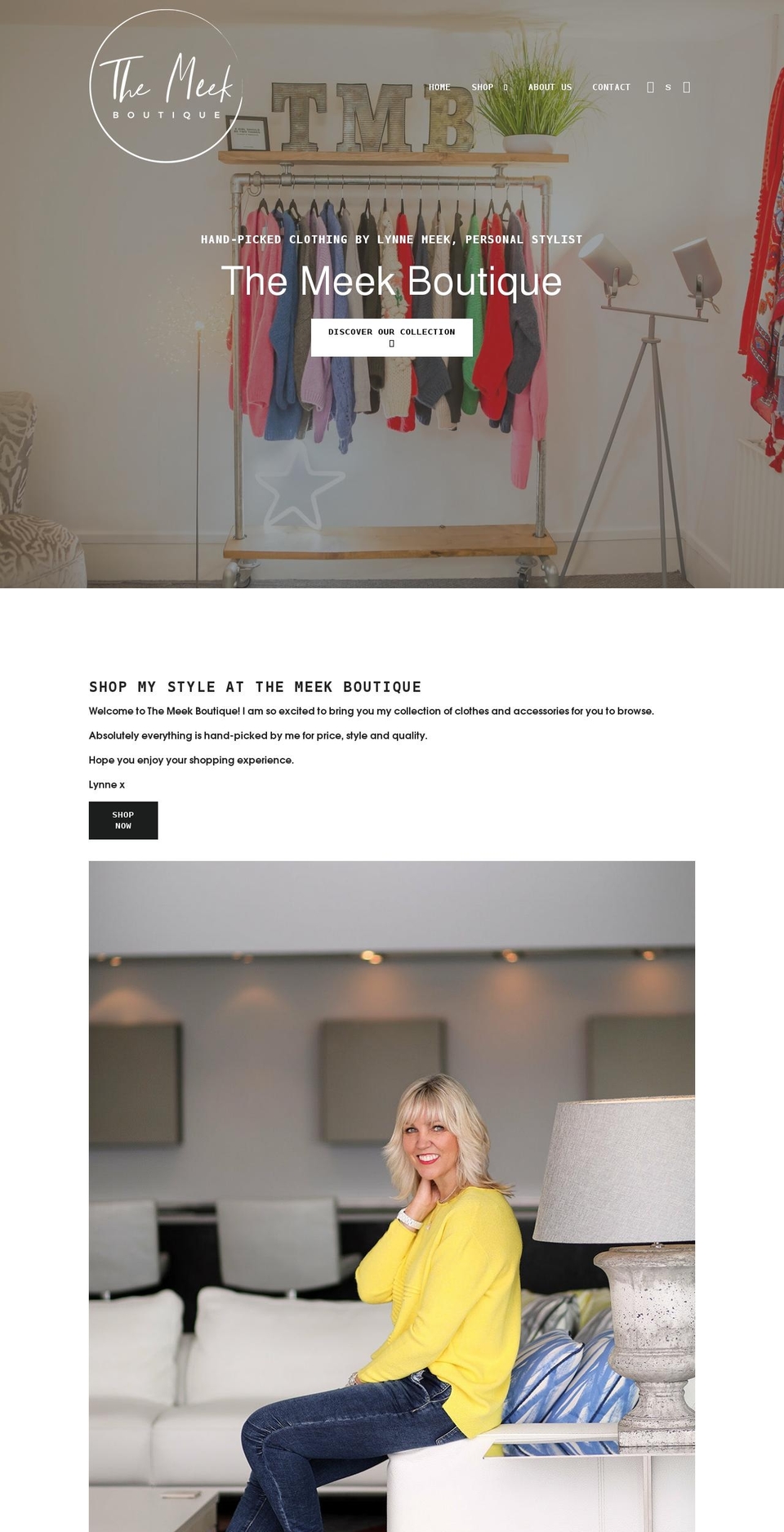 themeekboutique.co.uk shopify website screenshot