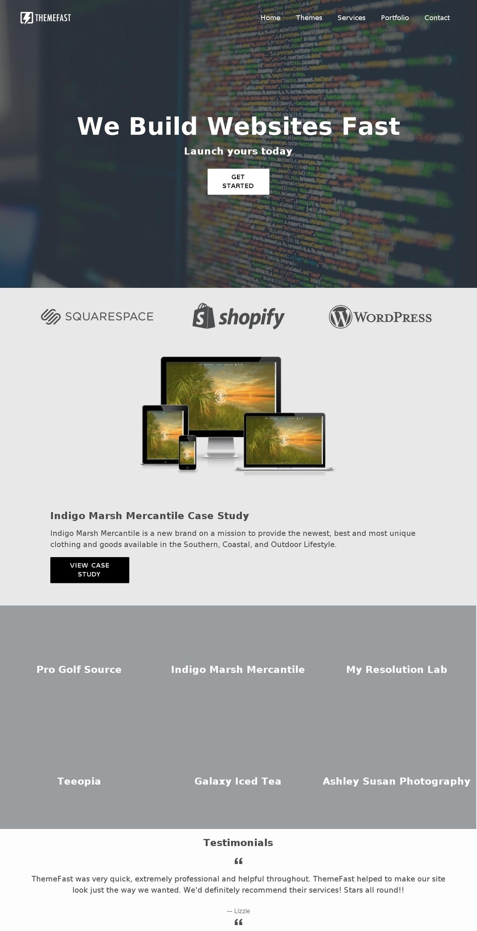 themefast.com shopify website screenshot