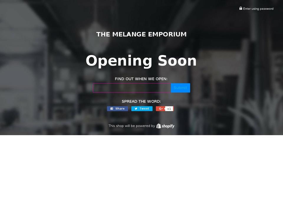 themelangeemporium.com — Shopify storefront screenshot